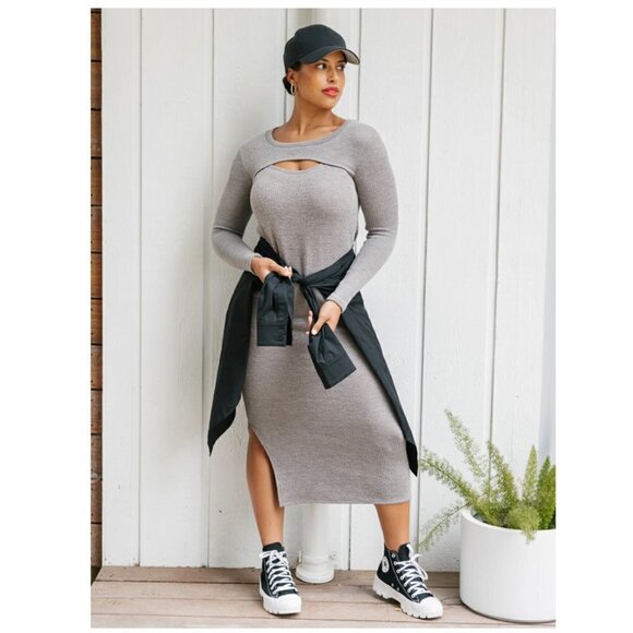 Smash + Tess Zoe Cut-Out Midi Dress - Picture 1 of 9